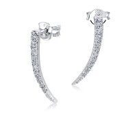 CZ Silver Stud Earrings STS-2234